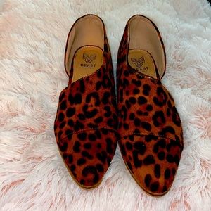Beast Cheetah print cut-out Loafers